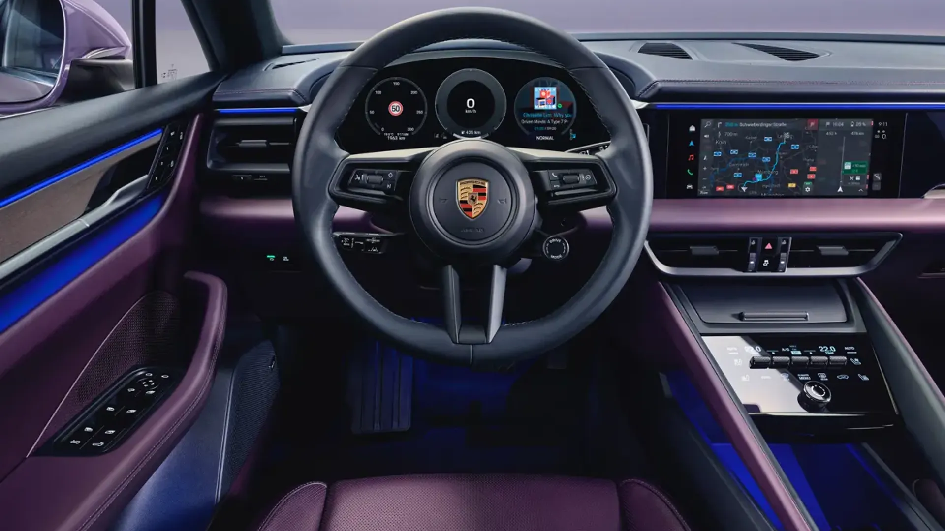 Elettronauti - Porsche Macan 4 - Plancia - Vista della plancia