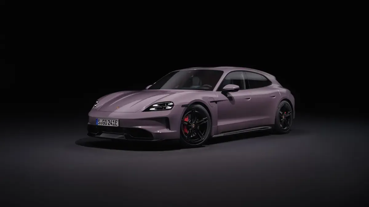 Elettronauti - Porsche Taycan 4S Sport Turismo - Grigio - Esterno - Vista anteriore a tre quarti