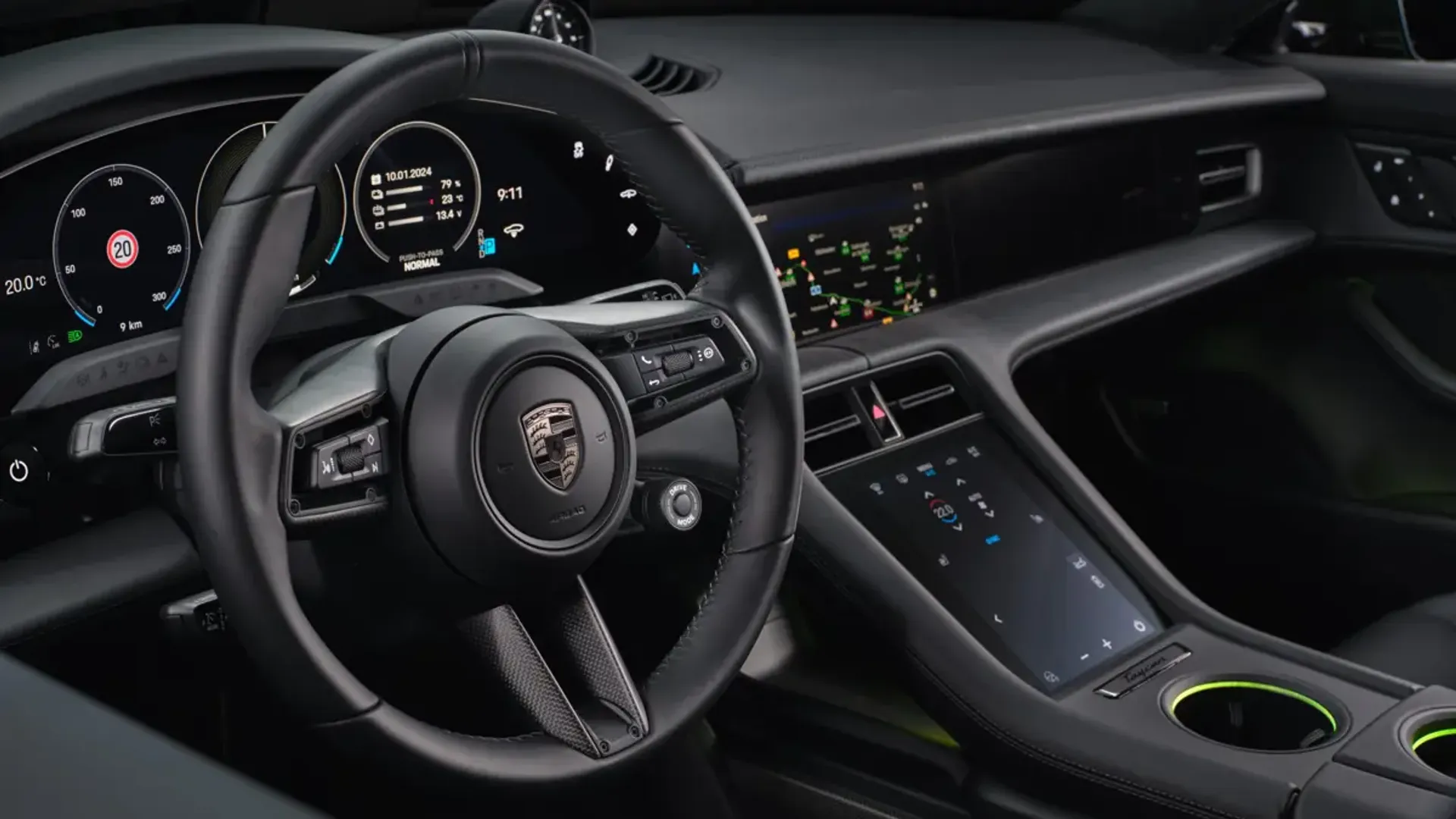 Elettronauti - Porsche Taycan Turbo S Cross Turismo - Infotainment - Vista della plancia