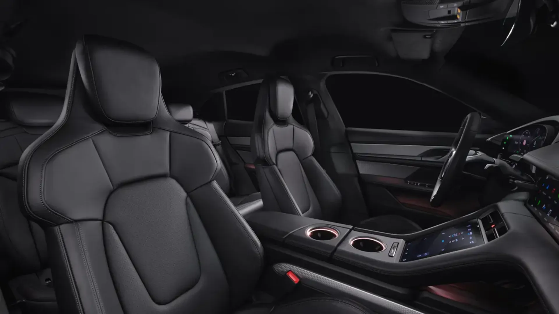 Elettronauti - Porsche Taycan Turbo Cross Turismo - Nero - Interni - Sedili anteriori