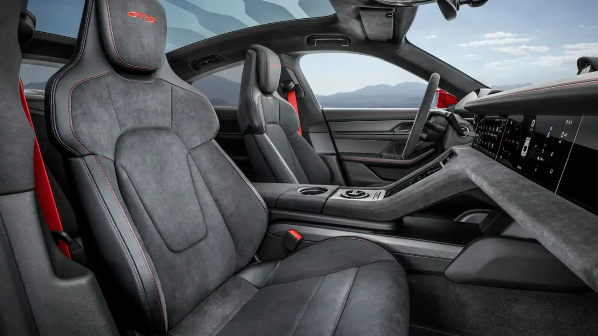 Elettronauti - Porsche Taycan GTS Sport Turismo - Nero - Sedili - Sedili anteriori
