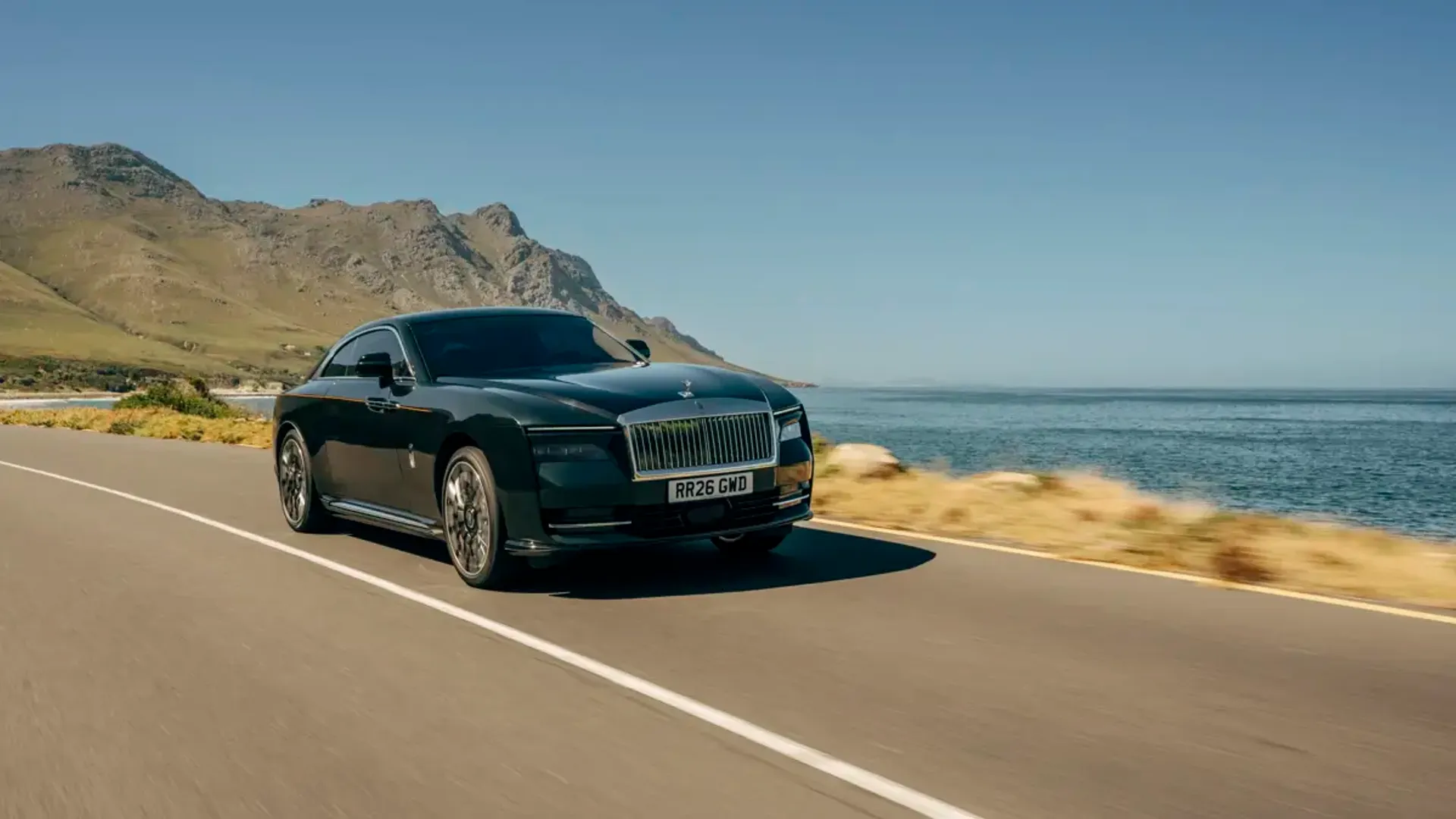 Elettronauti - Rolls-Royce Spectre Series II - Dark Blue - Esterno - Vista anteriore a tre quarti