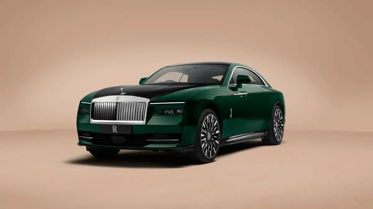 Elettronauti - Rolls-Royce Spectre Series II - Light Blue - Esterno - Vista anteriore a tre quarti