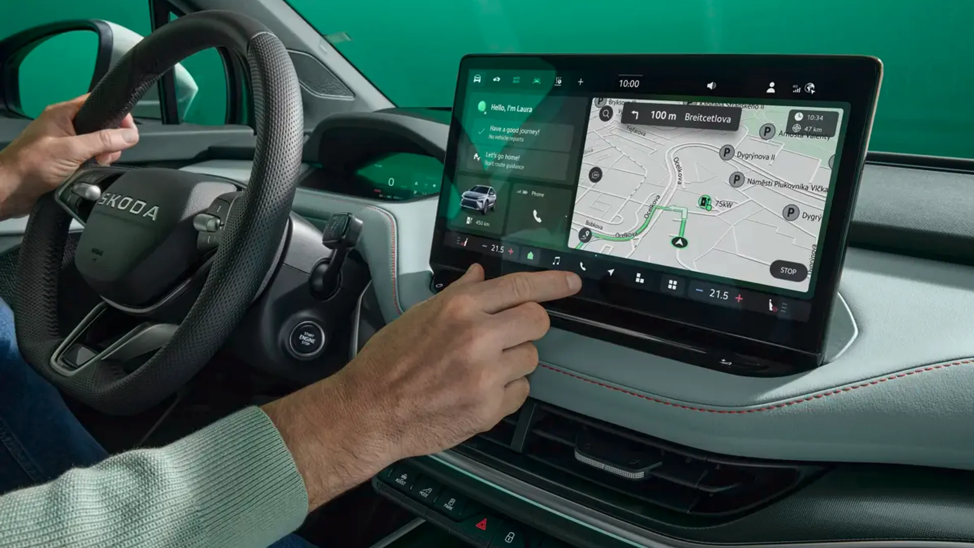 Elettronauti - Skoda Elroq 60 - Infotainment - Vista della plancia