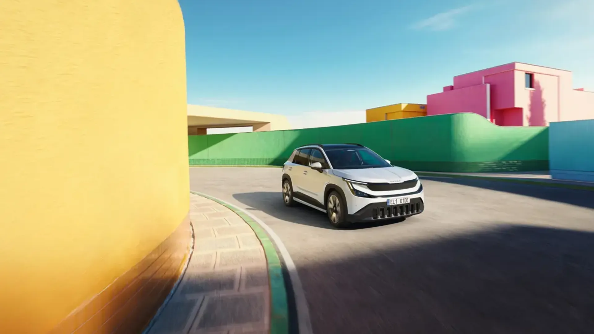 Elettronauti - Skoda Epiq 35 - Bianco - Esterno - Vista anteriore a tre quarti