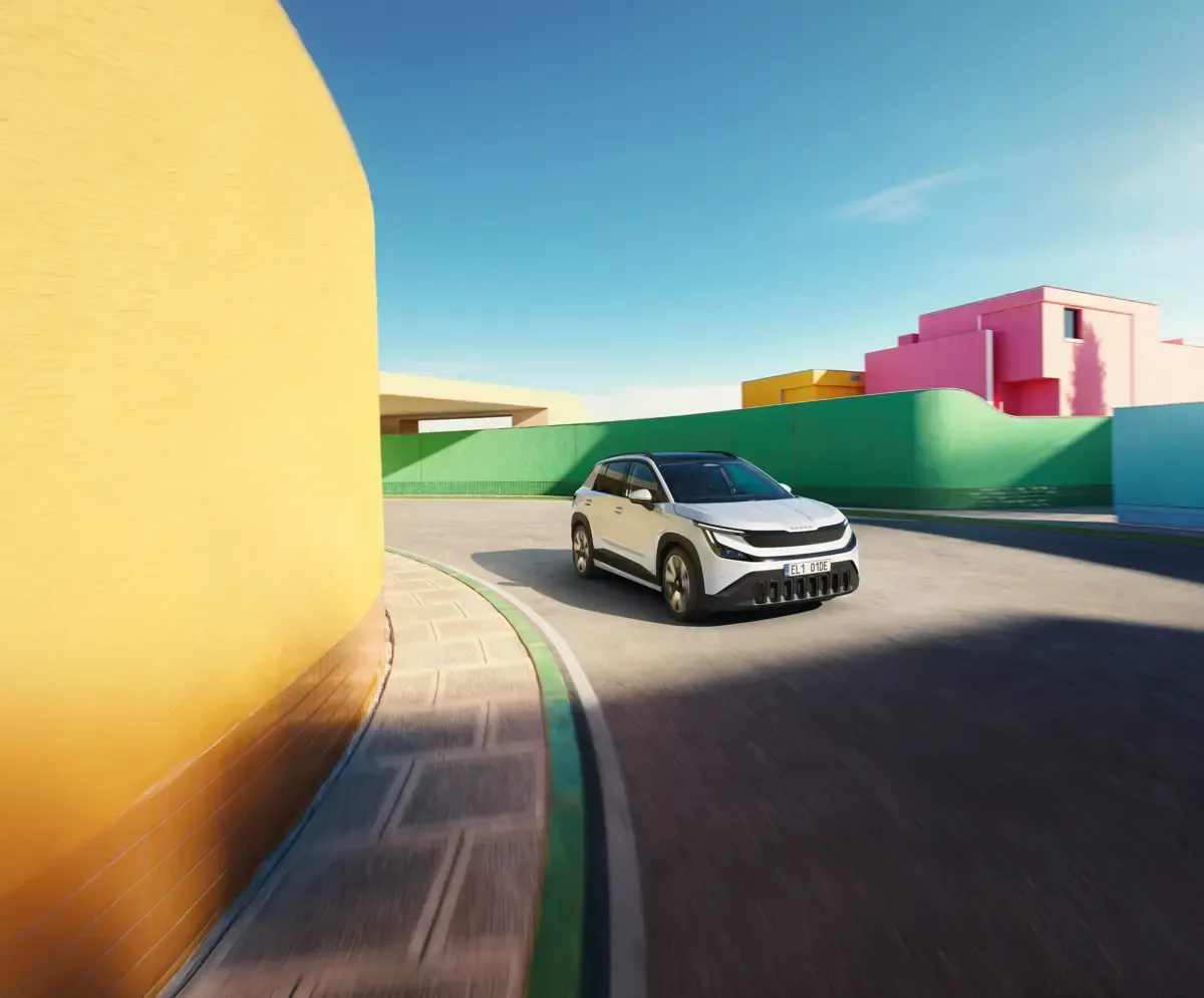 Elettronauti - Skoda Epiq 35 - Bianco - Esterno - Vista anteriore a tre quarti