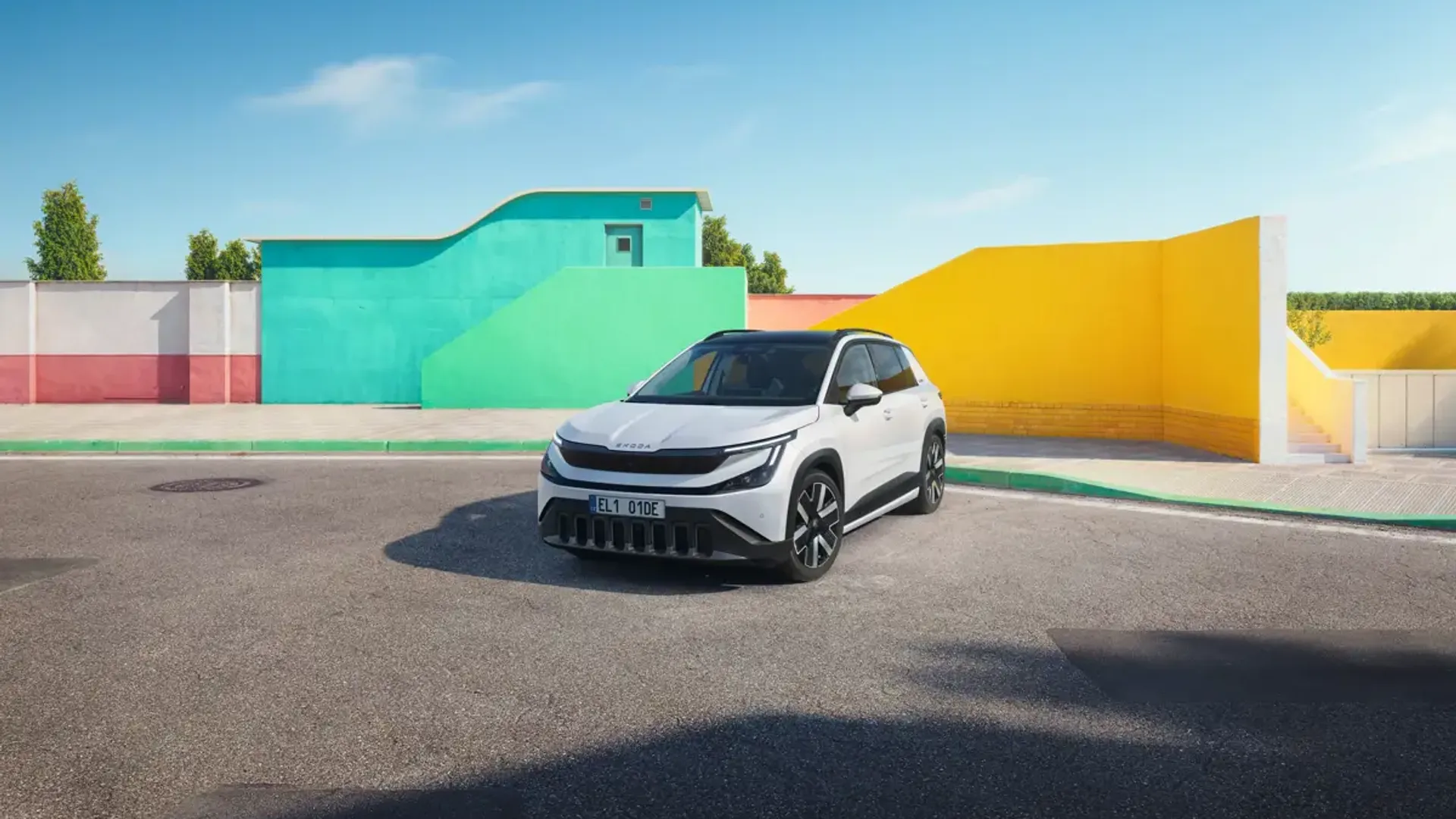 Elettronauti - Skoda Epiq 35 - Bianco - Esterno - Vista anteriore a tre quarti