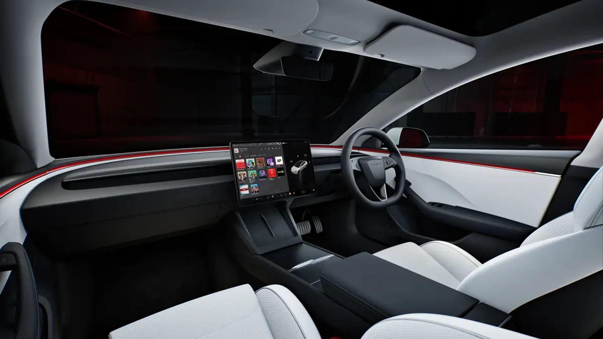 Elettronauti - Tesla Model 3 Performance - Plancia - Vista della plancia