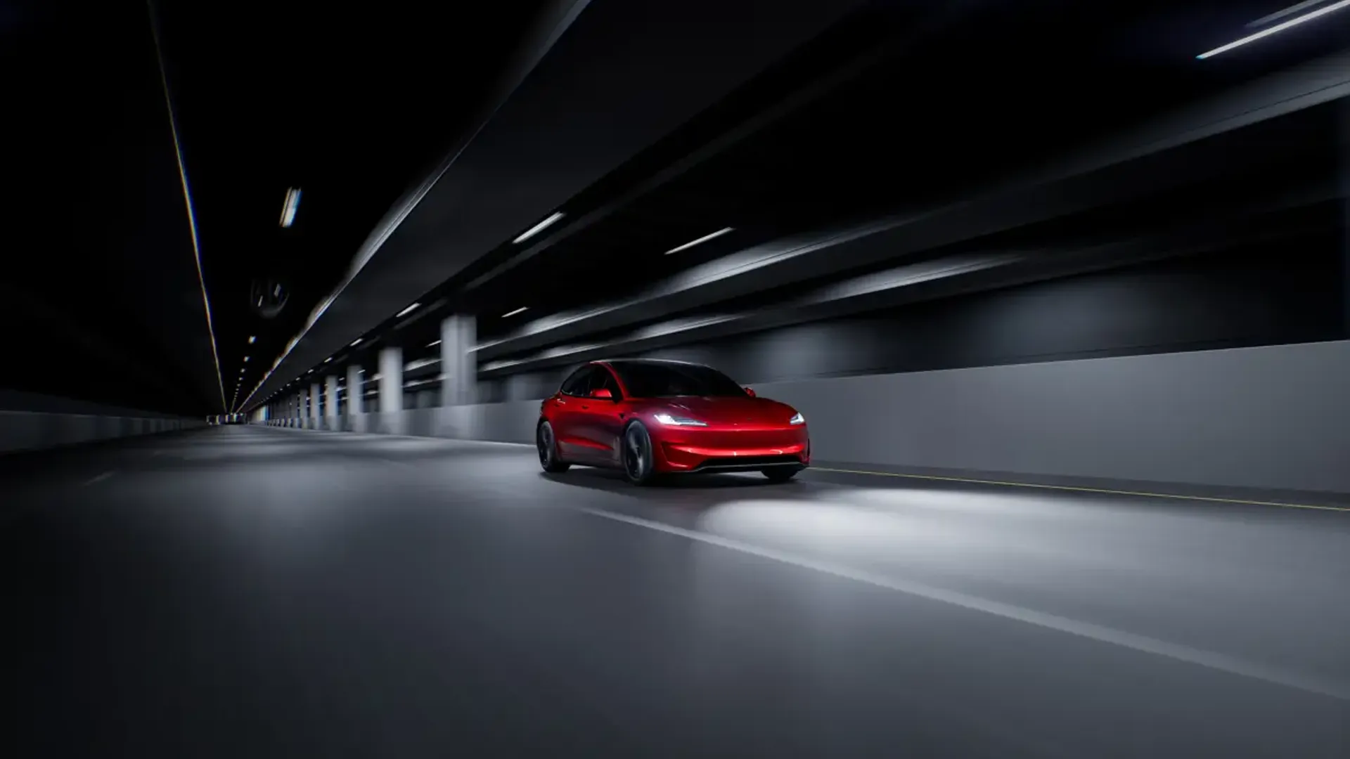 Elettronauti - Tesla Model 3 Performance - Grigio - Esterno - Vista anteriore a tre quarti