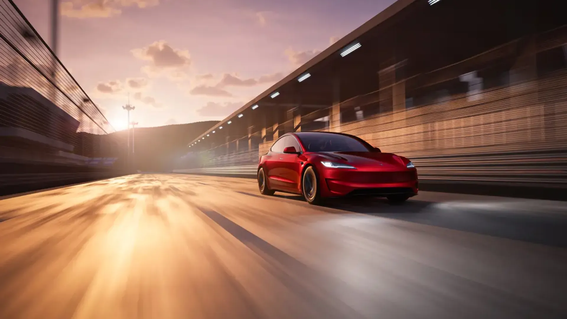 Elettronauti - Tesla Model 3 Performance - Rosso - Esterno - Vista anteriore a tre quarti