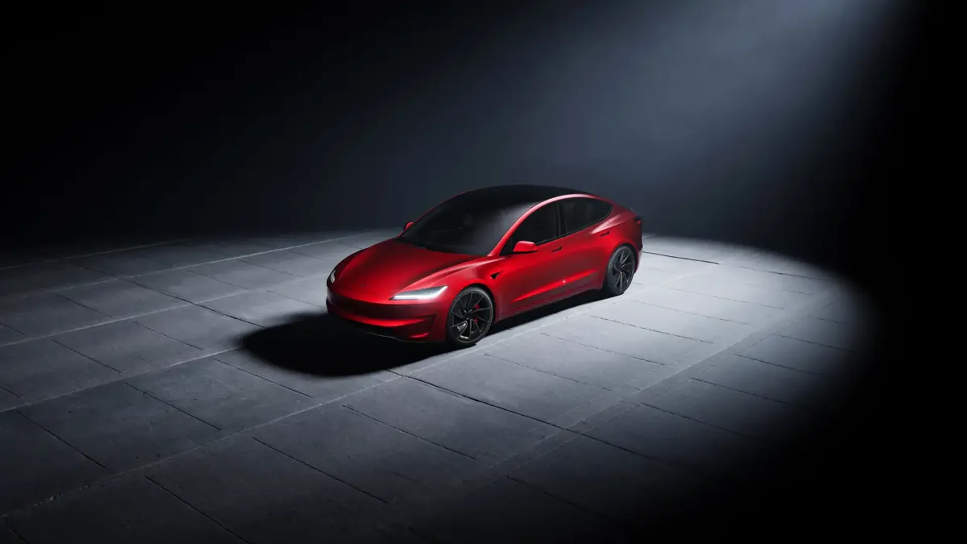 Elettronauti - Tesla Model 3 Performance - Rosso - Esterno - Vista anteriore a tre quarti