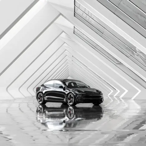 Elettronauti - Tesla Model 3 Performance - Rosso - Esterno - Vista anteriore a tre quarti