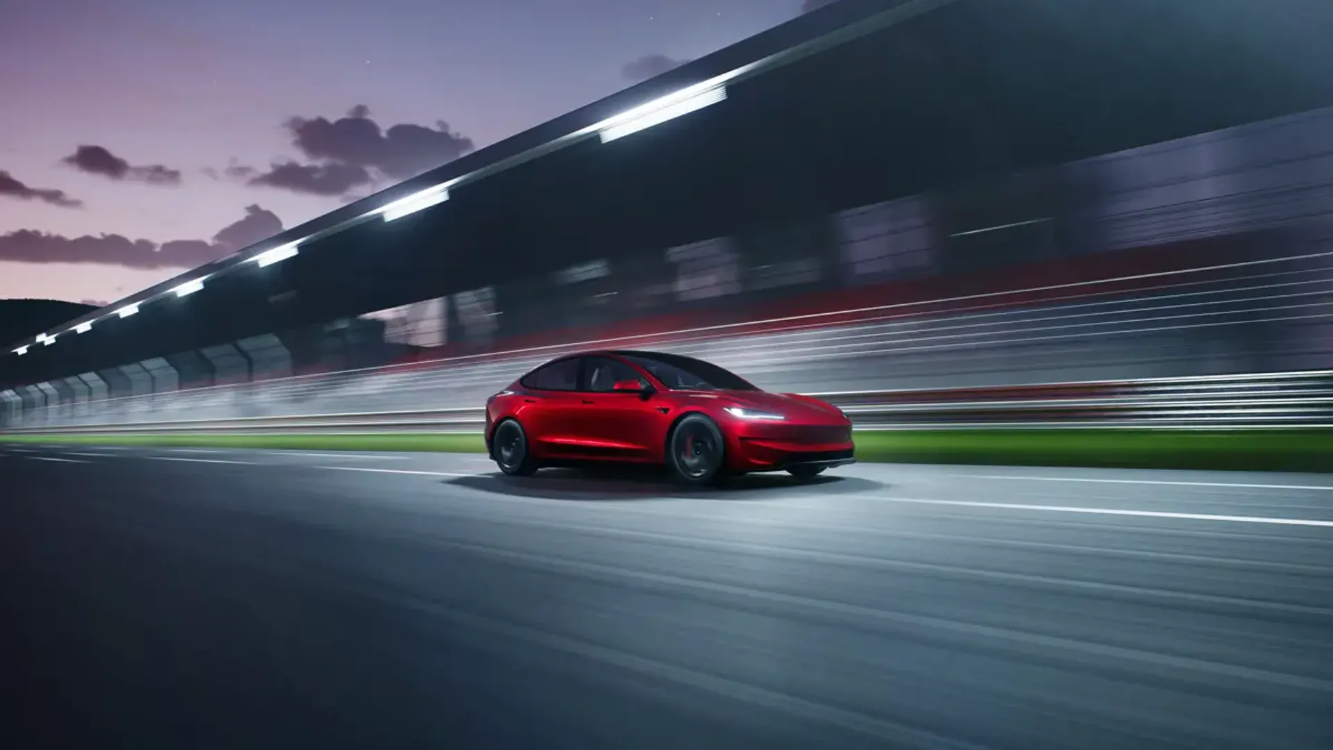 Elettronauti - Tesla Model 3 Performance - Rosso - Esterno - Vista anteriore a tre quarti