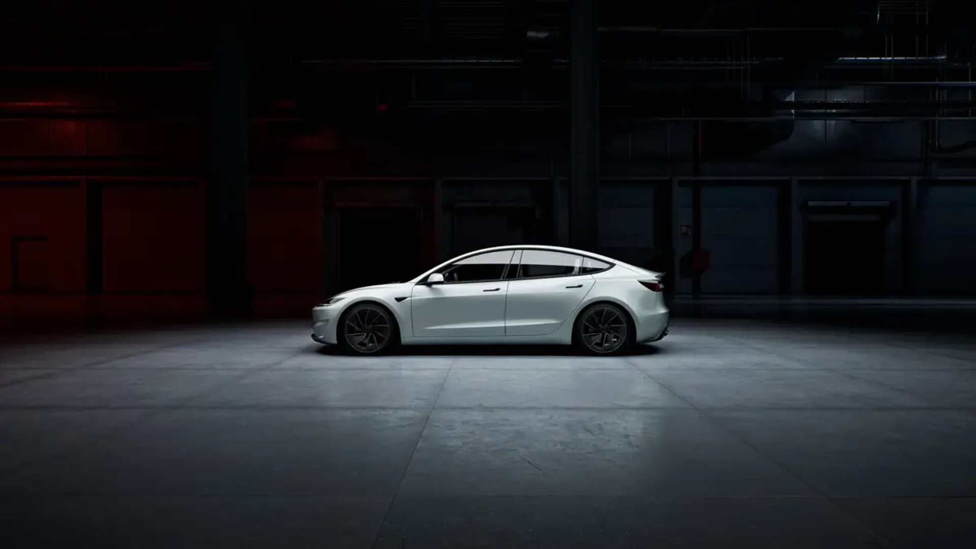 Elettronauti - Tesla Model 3 Performance - Rosso - Esterno - Vista anteriore a tre quarti