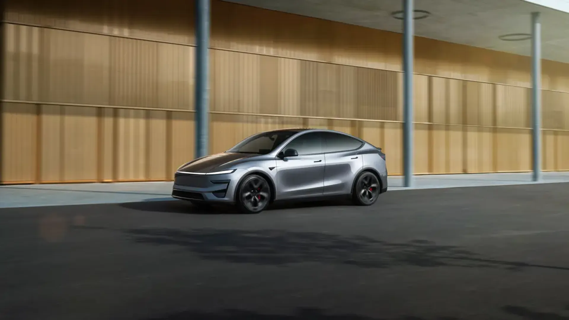 Elettronauti - Tesla Model Y Performance - Grigio - Esterno - Vista anteriore a tre quarti