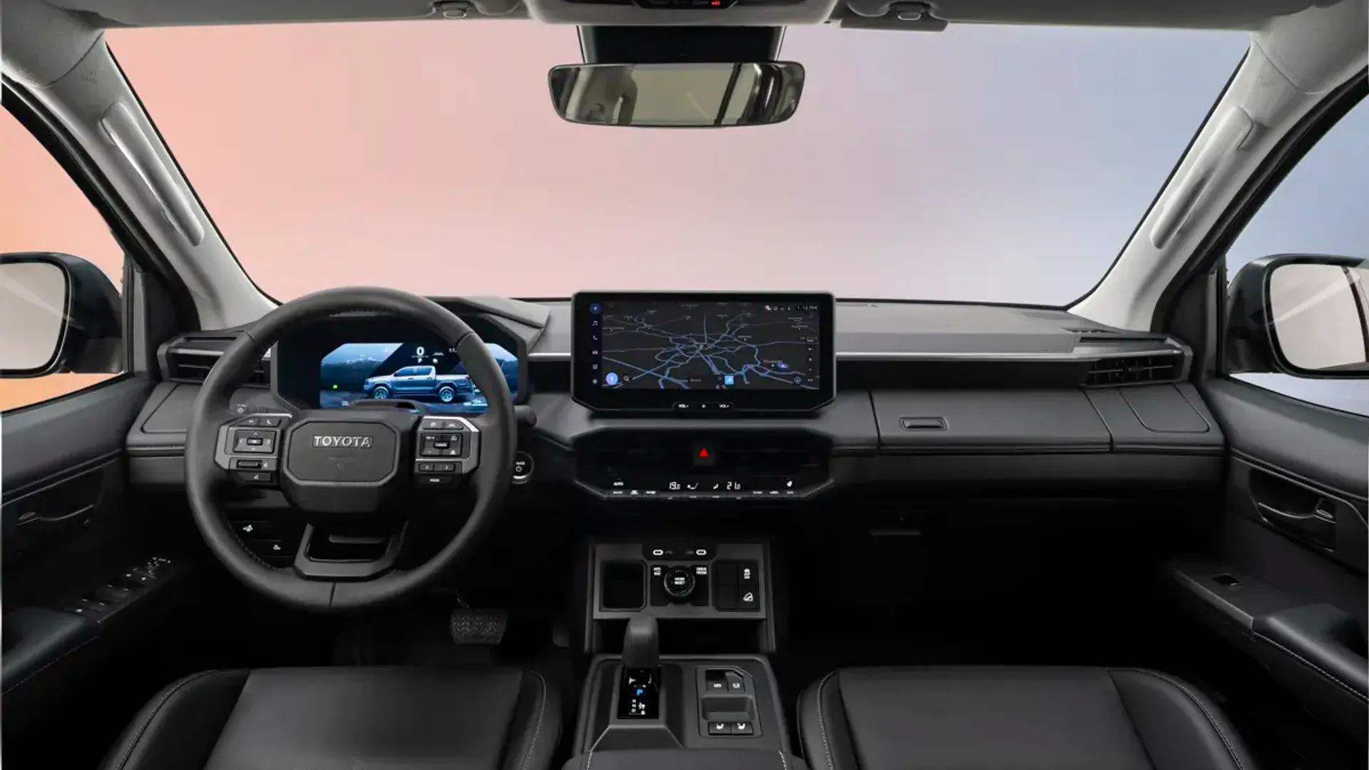 Elettronauti - Toyota Hilux BEV - Plancia - Vista della plancia
