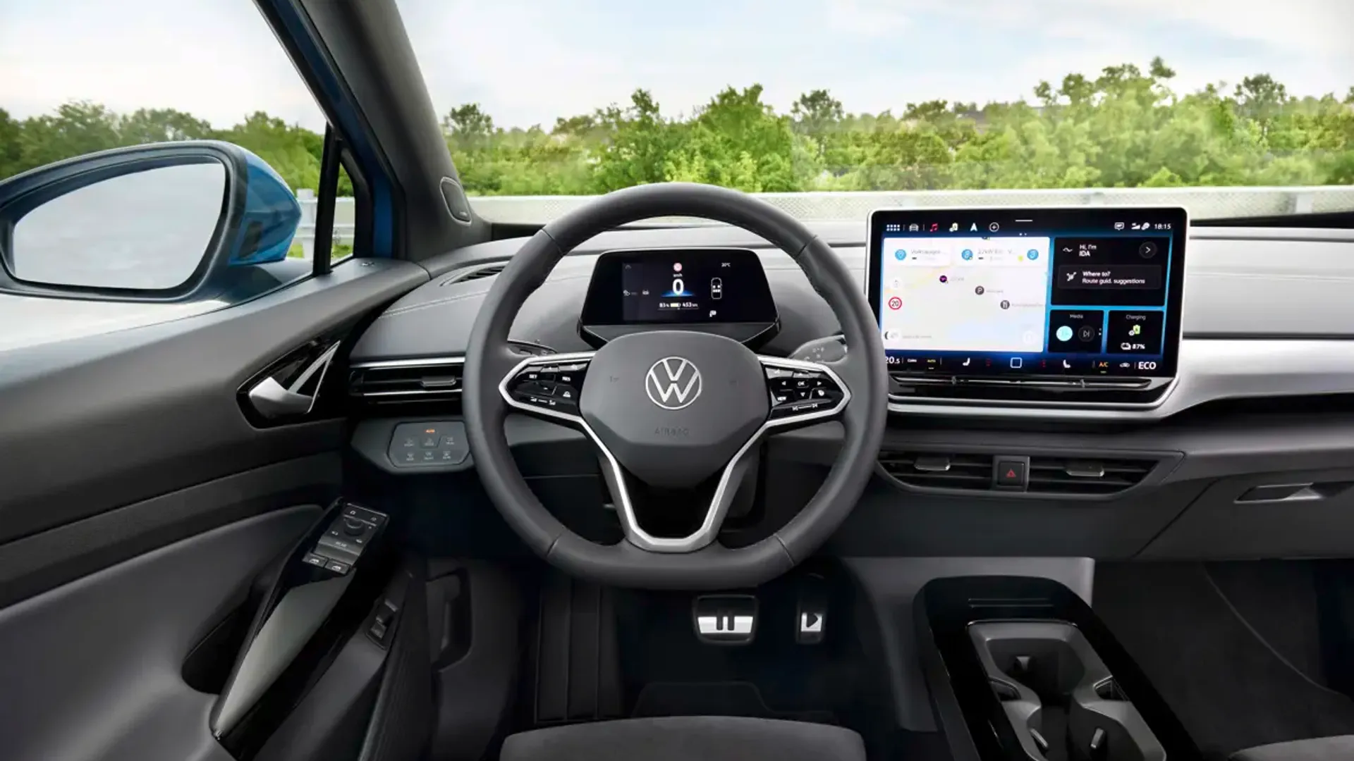 Elettronauti - Volkswagen ID.4 GTX 4MOTION - Infotainment - Vista della plancia