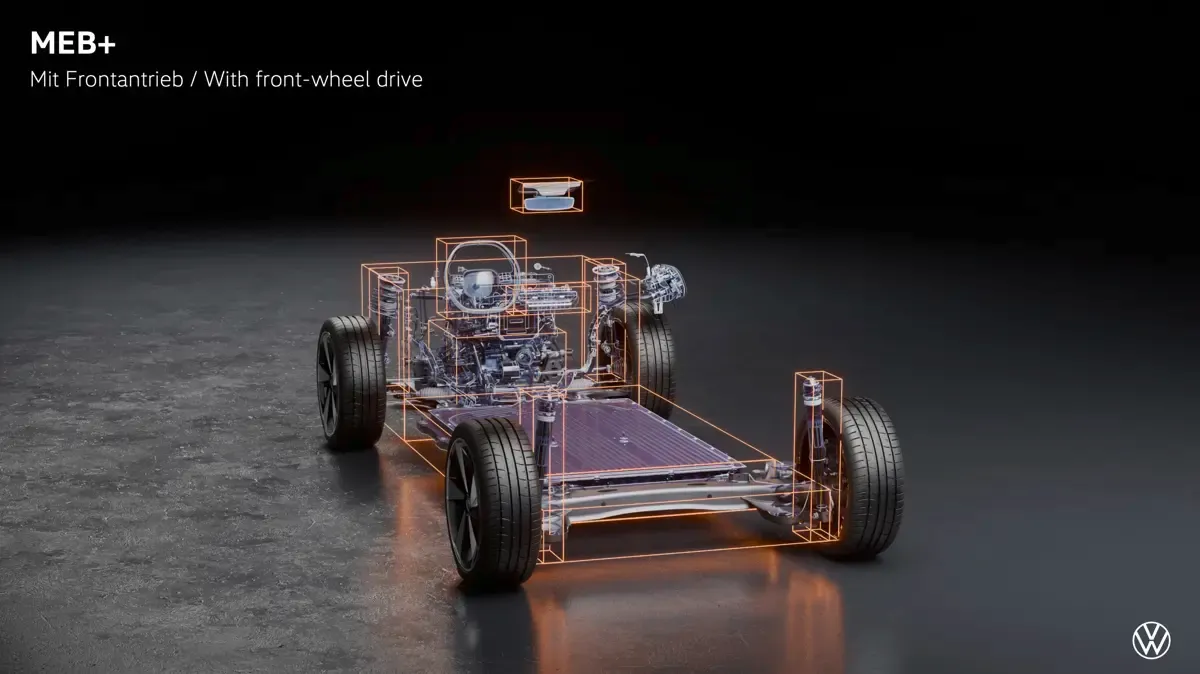 Elettronauti - Volkswagen ID. Cross Life - Schema tecnico - Vista anteriore a tre quarti