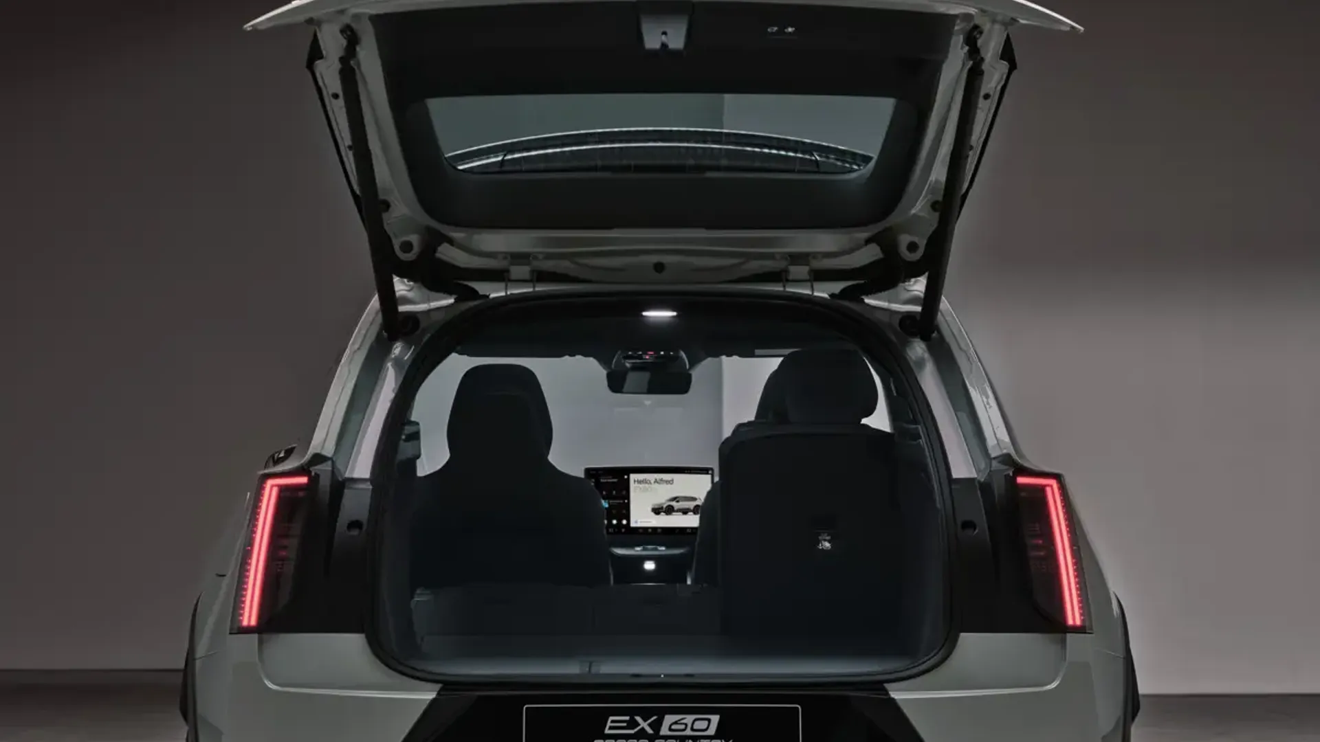 Elettronauti - Volvo EX60 P12 AWD - Vano di carico - Bagagliaio