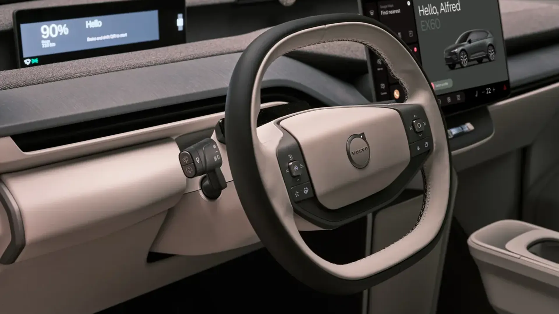 Elettronauti - Volvo EX60 P12 AWD - Esterno - Vista anteriore a tre quarti