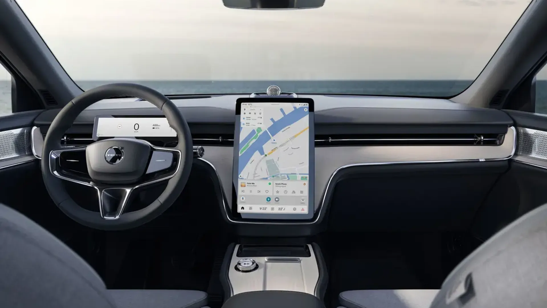 Elettronauti - Volvo EX90 Single Motor - Infotainment - Vista della plancia