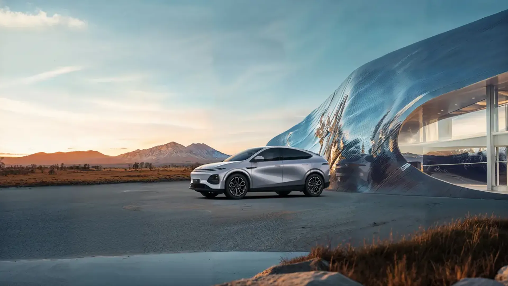Elettronauti - XPENG G6 AWD Performance - Grigio - Esterno - Vista anteriore a tre quarti