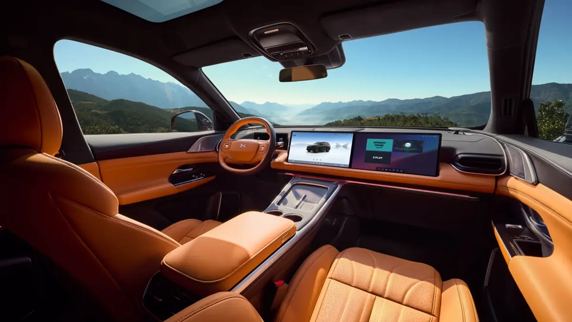 Elettronauti - XPENG G9 AWD Performance - Beige - Plancia - Vista della plancia