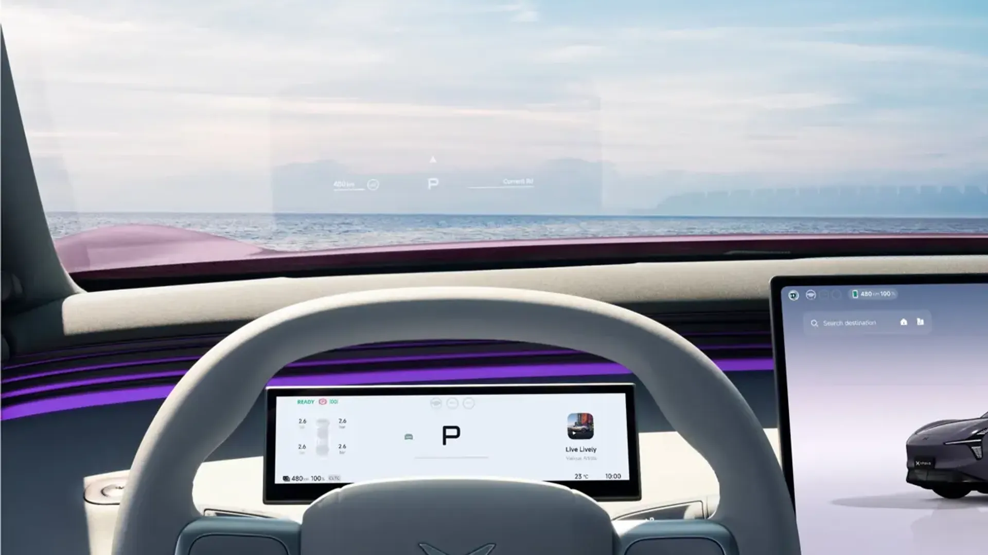Elettronauti - XPENG L03 71.2 kWh AWD Performance - Infotainment - Vista della plancia