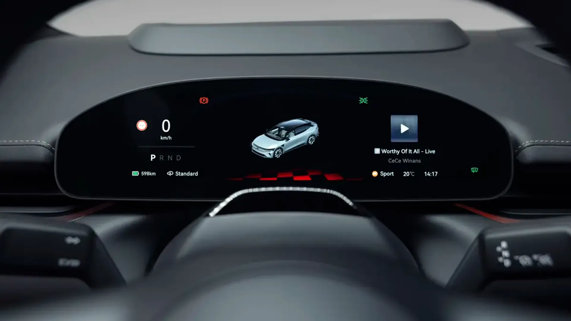 Elettronauti - Zeekr 7GT Core RWD - Infotainment - Vista della plancia